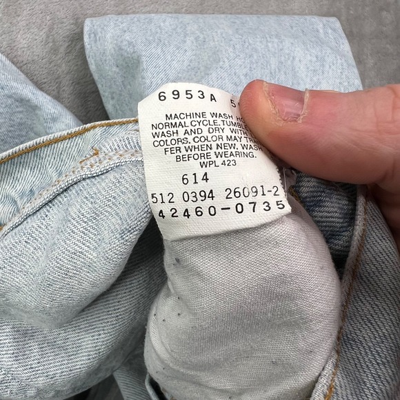 VTG Levis 560 Jeans Women 14 Blue Loose Fit Straight Leg Orange Tab Made in USA - Picture 10 of 10